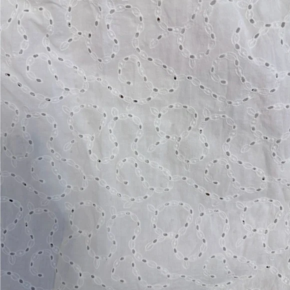 Paris Atelier & Other Stories white cotton eyelet loose-fit blouse puff sleeve 0 - Picture 11 of 11